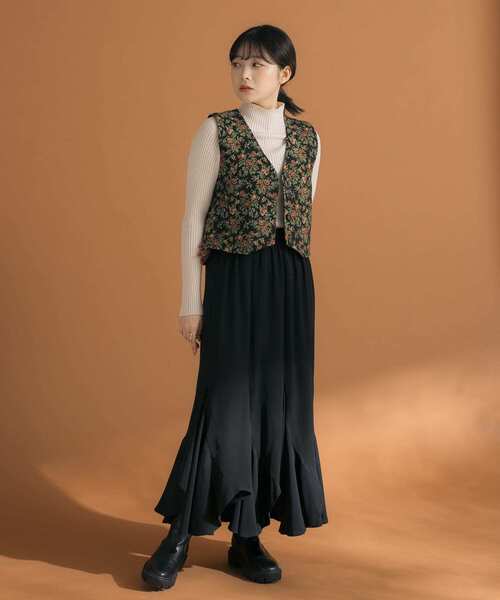 HEYUMM（ヘユム）の「レトロライクゴブランビスチェ（ベスト・レディース・ブラウン/ブラック/アイボリー・ONE）」の20枚目の写真