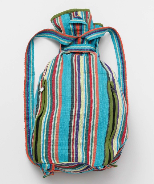 チャイハネ(チャイハネ)の「【チャイハネ】ネパール手織りコットンBIGリュック(バックパック/リュック・メンズ・ホワイト/パープル/ホワイト×ブルー/イエロー系その他/レッド系その他/ブルー/グリーン/レッド/ブルー系その他/ダークブルー/グリーン系その他・FREE)」の20枚目の写真