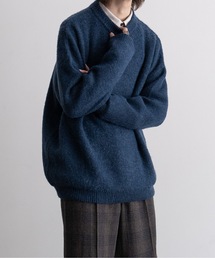 CASPER JOHN | Mohair wool mix sweater/モヘアウールミックスセーター(ニット/セーター)