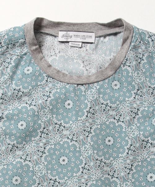 B:MING by BEAMS(ビーミングバイビームス)の「<InRed 6・7月号掲載>ビーミング by ビームス / プリントノースリーブブラウス(シャツ/ブラウス・レディース・ネイビー/サックスブルー/ホワイト/オフホワイト・ONE SIZE)」の12枚目の写真