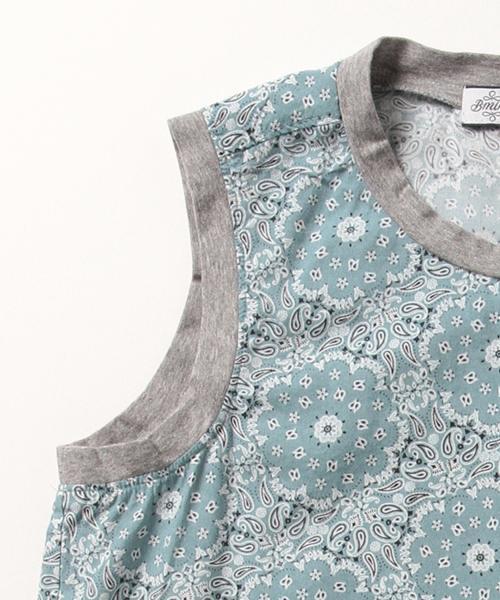 B:MING by BEAMS(ビーミングバイビームス)の「<InRed 6・7月号掲載>ビーミング by ビームス / プリントノースリーブブラウス(シャツ/ブラウス・レディース・ネイビー/サックスブルー/ホワイト/オフホワイト・ONE SIZE)」の13枚目の写真