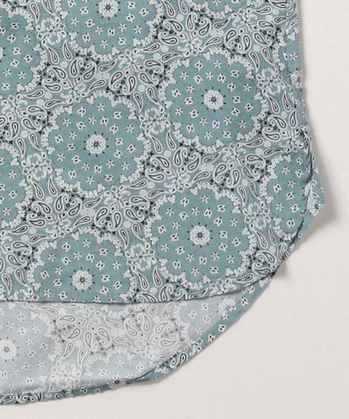 B:MING by BEAMS(ビーミングバイビームス)の「<InRed 6・7月号掲載>ビーミング by ビームス / プリントノースリーブブラウス(シャツ/ブラウス・レディース・ネイビー/サックスブルー/ホワイト/オフホワイト・ONE SIZE)」の14枚目の写真