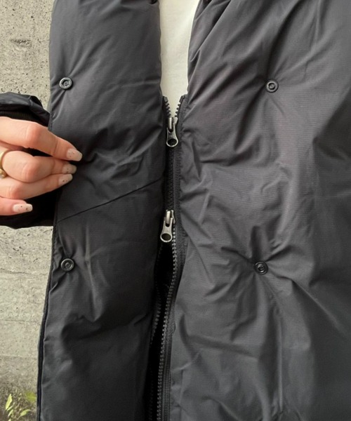 未使用タグ付き✨NANGA ショールカラー ダウンコート ブラック 0サイズ NANGA (ナンガ) SHAWL COLLAR DOWN COAT 3RD / レディースショール