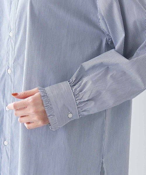 ROPE' PICNIC(ロペピクニック)の「フリルバンドカラーシャツ(シャツ/ブラウス・レディース・サックスブルー/ピンク系その他/ホワイト/グリーン/ネイビー・38)」の11枚目の写真