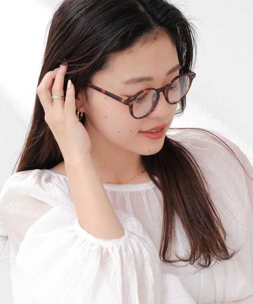 CIAOPANIC TYPY（チャオパニックティピー）の「ケース付き伊達メガネ②（メガネ・レディース・ブラック/グレー/ブラウン・ONE SIZE）」の6枚目の写真