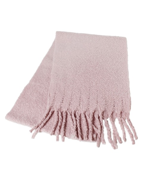 14+(イチヨンプラス)の「バルキーマフラー(マフラー・レディース・ライトグレー/ピンク/ブルー/ミント/モカ/アイボリー・FREE)」の2枚目の写真