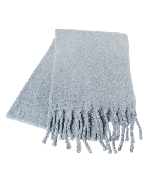 14+(イチヨンプラス)の「バルキーマフラー(マフラー・レディース・ライトグレー/ピンク/ブルー/ミント/モカ/アイボリー・FREE)」の6枚目の写真