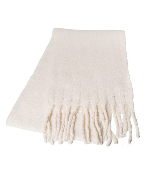 14+(イチヨンプラス)の「バルキーマフラー(マフラー・レディース・ライトグレー/ピンク/ブルー/ミント/モカ/アイボリー・FREE)」の3枚目の写真