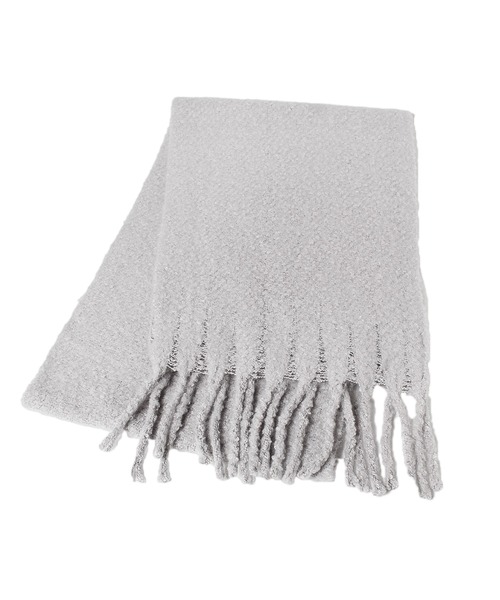 14+(イチヨンプラス)の「バルキーマフラー(マフラー・レディース・ライトグレー/ピンク/ブルー/ミント/モカ/アイボリー・FREE)」の1枚目の写真