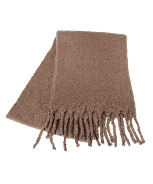 14+(イチヨンプラス)の「バルキーマフラー(マフラー・レディース・ライトグレー/ピンク/ブルー/ミント/モカ/アイボリー・FREE)」の4枚目の写真