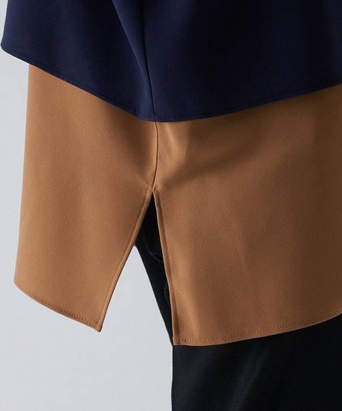 Lui's（ルイス）の「配色レイヤードシャツ（シャツ/ブラウス・メンズ・ネイビー/ブラック・S/M）」の14枚目の写真