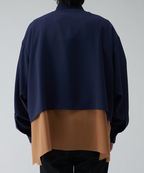 Lui's（ルイス）の「配色レイヤードシャツ（シャツ/ブラウス・メンズ・ネイビー/ブラック・S/M）」の17枚目の写真