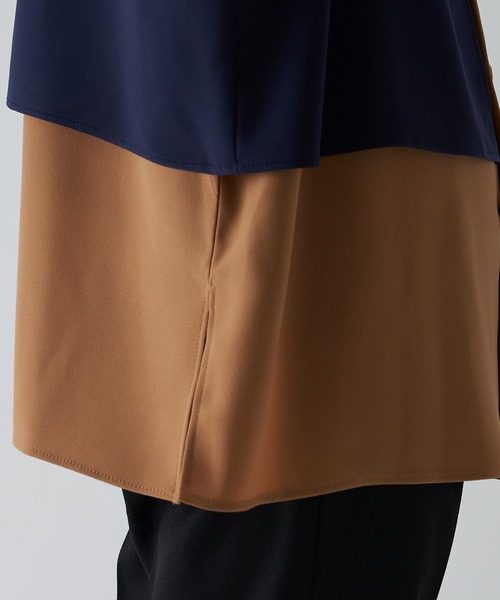 Lui's（ルイス）の「配色レイヤードシャツ（シャツ/ブラウス・メンズ・ネイビー/ブラック・S/M）」の5枚目の写真