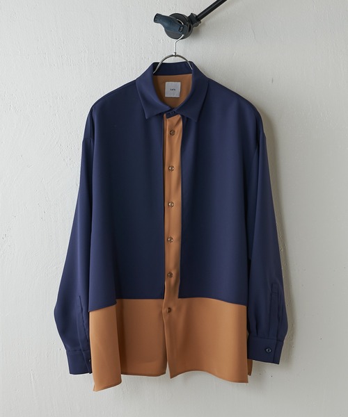 Lui's（ルイス）の「配色レイヤードシャツ（シャツ/ブラウス・メンズ・ネイビー/ブラック・S/M）」の21枚目の写真