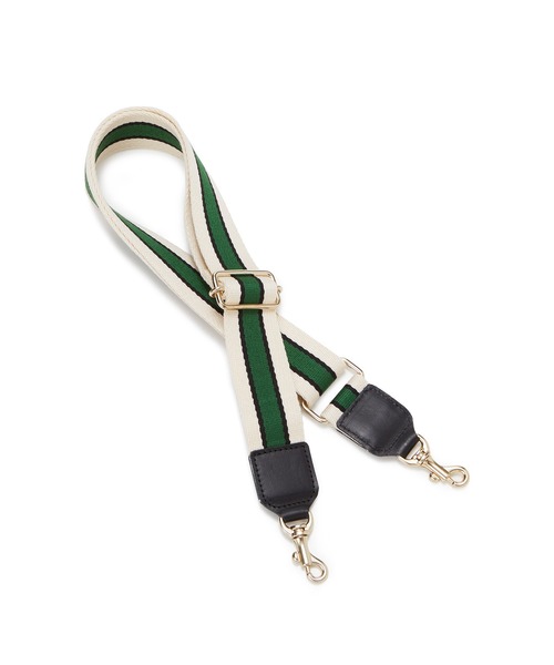 【雑誌掲載】【Breath TOPKAPI/ブレス トプカピ】 アクリル ストライプ ショルダーベルト 38㎜（ショルダーバッグ）｜Breath TOPKAPI（ブレストプカピ）