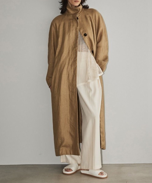 TODAYFUL（トゥデイフル）の「TODAYFUL(トゥデイフル) "Tuck Twill Trousers"タックツイルトラウザー/12310717（その他パンツ・レディース・ベージュ系その他/キナリ/ベージュ/ブラック・36/38）」の6枚目の写真