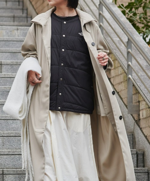 Aunt Marie's（アントマリーズ）の「ボリュームスリーブスタンドコート（トレンチコート・レディース・モカ/ベージュ・FREE/MEDIUM/TALL）」の9枚目の写真