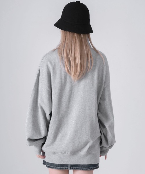 KANGOL(カンゴール)の「EC別注 WEB限定 KANGOL/カンゴール ブランド サークルロゴ 裏毛 コットン ハイネック ハーフジップ スウェット トレーナー(スウェット・メンズ・ブラック/カーキ/ブラック系/アッシュグレー/ブルー・L/M/XL)」の21枚目の写真