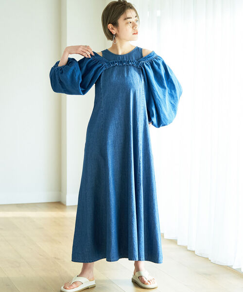 Rie Miller（リエミラー）の「デニムアメスリワンピース