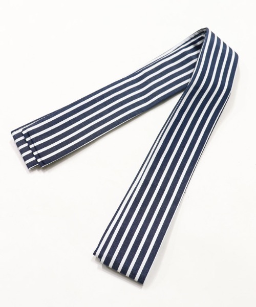 Pierrot（ピエロ）の「ストライプボリュームスリーブシャツワンピース（シャツワンピース・レディース・ネイビー/ライトブルー/オフホワイト・M/L）」の5枚目の写真