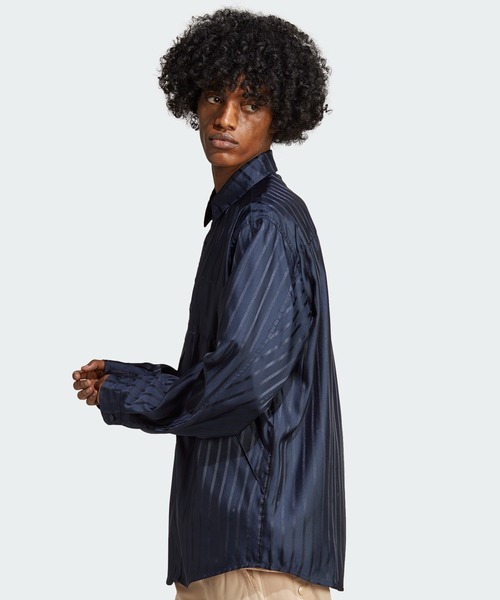 adidas（アディダス）の「アディダス RIFTA シティボーイ 長袖オーバーサイズシャツ / アディダスオリジナルス adidas Originals（シャツ/ブラウス・メンズ・ブルー/ベージュ・SMALL/MEDIUM/LARGE/X-LARGE/XX-LARGE/X-SMALL/3XL）」の13枚目の写真