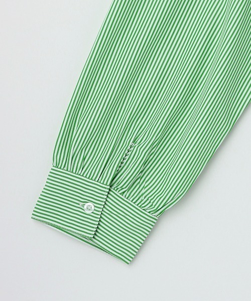 by LOVEiT（バイラビット）の「ストライプ肩あきシャツ（シャツ/ブラウス・キッズ・ピンク/グリーン/ラベンダー・120cm/140cm/150cm/130cm/160cm）」の9枚目の写真
