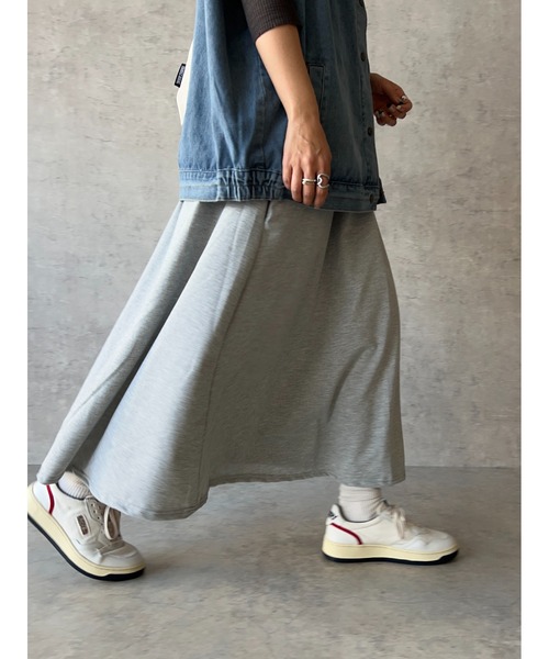 owndaily（オンデイリー）の「スウェットスカート（スカート・レディース・ブラック/グレー・FREE）」の11枚目の写真