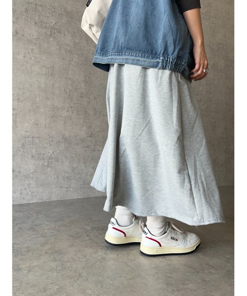 owndaily（オンデイリー）の「スウェットスカート（スカート・レディース・ブラック/グレー・FREE）」の12枚目の写真