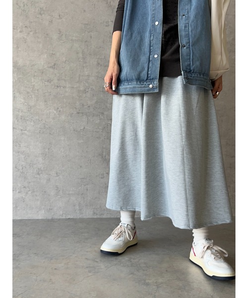 owndaily（オンデイリー）の「スウェットスカート（スカート・レディース・ブラック/グレー・FREE）」の13枚目の写真