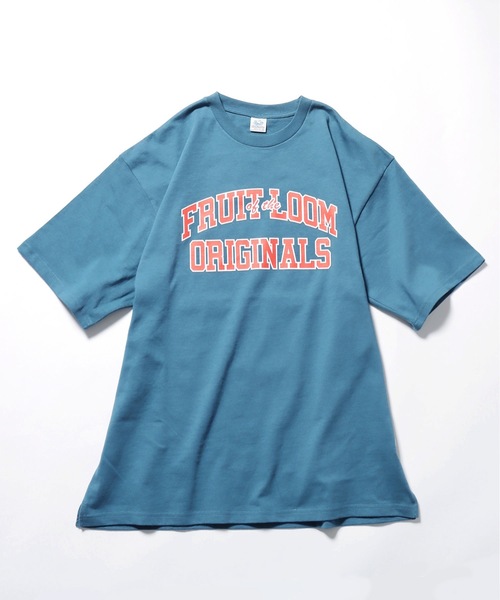 FRUIT OF THE LOOM(フルーツオブザルーム)の「ROOP TOKYO別注 : FRUIT OF THE LOOM/フルーツオブザルーム プリント Tee1 半袖Tシャツ(Tシャツ/カットソー・メンズ・グレー/ブラック/インディゴブルー/ホワイト・M/L/XL)」の12枚目の写真