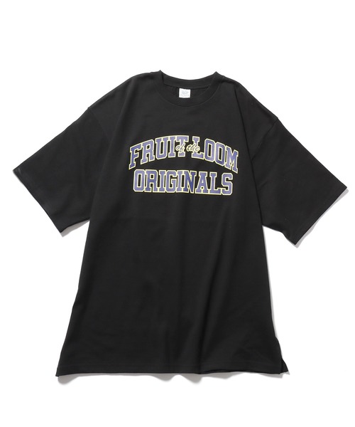 FRUIT OF THE LOOM(フルーツオブザルーム)の「ROOP TOKYO別注 : FRUIT OF THE LOOM/フルーツオブザルーム プリント Tee1 半袖Tシャツ(Tシャツ/カットソー・メンズ・グレー/ブラック/インディゴブルー/ホワイト・M/L/XL)」の11枚目の写真