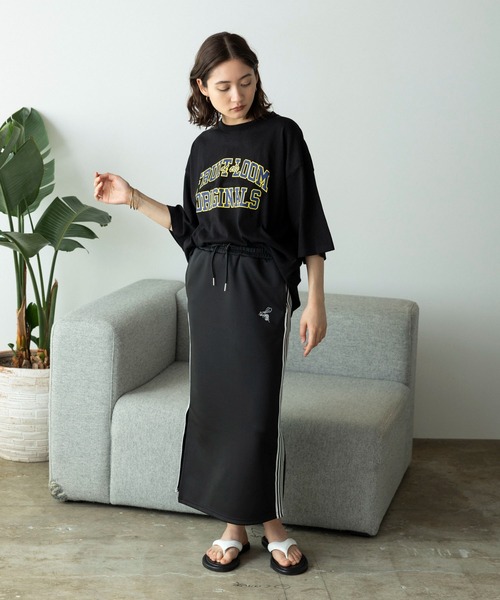FRUIT OF THE LOOM(フルーツオブザルーム)の「ROOP TOKYO別注 : FRUIT OF THE LOOM/フルーツオブザルーム プリント Tee1 半袖Tシャツ(Tシャツ/カットソー・メンズ・グレー/ブラック/インディゴブルー/ホワイト・M/L/XL)」の18枚目の写真