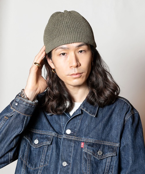 CA4LA（カシラ）の「SORBET SHORT 7（ニットキャップ/ビーニー・メンズ・ネイビー/カーキ/ブラック/ライトベージュ・ONESIZE）」の4枚目の写真