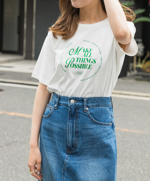 SENSE OF PLACE by URBAN RESEARCH（センスオブプレイスバイアーバンリサーチ）の「グラフィックTシャツ(半袖)（Tシャツ/カットソー・レディース・その他4/その他1/その他2/その他3/その他5・ONE）」の4枚目の写真