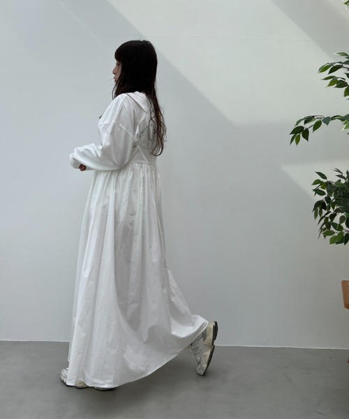 y/m by misato（イムバイミサト）の「タイプライターペプラムキャミワンピース（ワンピース・レディース・オフホワイト/ブラック・FREE）」の12枚目の写真