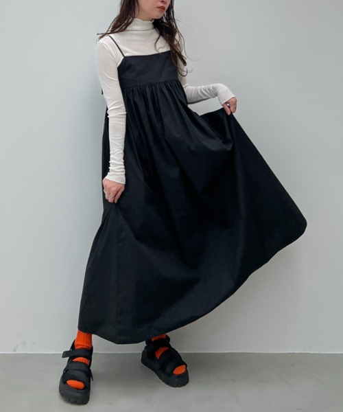 y/m by misato（イムバイミサト）の「タイプライターペプラムキャミワンピース（ワンピース・レディース・オフホワイト/ブラック・FREE）」の17枚目の写真