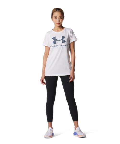 UNDER ARMOUR（アンダーアーマー）の「UAテック ショートスリーブTシャツ 〈ビッグロゴ〉（トレーニング/レディース）（Tシャツ/カットソー・レディース・ホワイト・XL/M/L/S）」の3枚目の写真