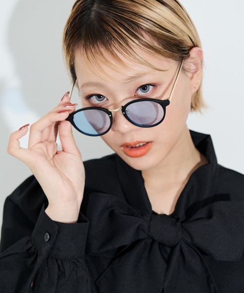 MERLOT(メルロー)の「UVカットクリアカラーボストンサングラス(サングラス・レディース・ブラック/ブラウン/ブルー・FREE)」の13枚目の写真