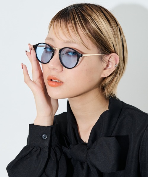 MERLOT(メルロー)の「UVカットクリアカラーボストンサングラス(サングラス・レディース・ブラック/ブラウン/ブルー・FREE)」の6枚目の写真