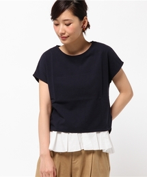 SHIPS for women | フレンチスリーブタンクセット裏毛プルオーバー(Tシャツ/カットソー)