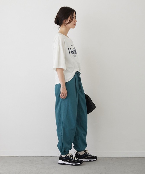 179/WG（イチナナキュウダブルジー）の「ナイロンジョガーパンツ（その他パンツ・レディース・チャコールグレー/パープル/グリーン・MEDIUM）」の21枚目の写真