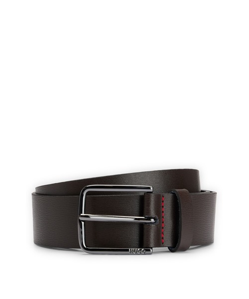 【セール】HUGOロゴエングレーブ バックル イタリアンレザーベルト（ベルト）｜HUGO（ヒューゴ）