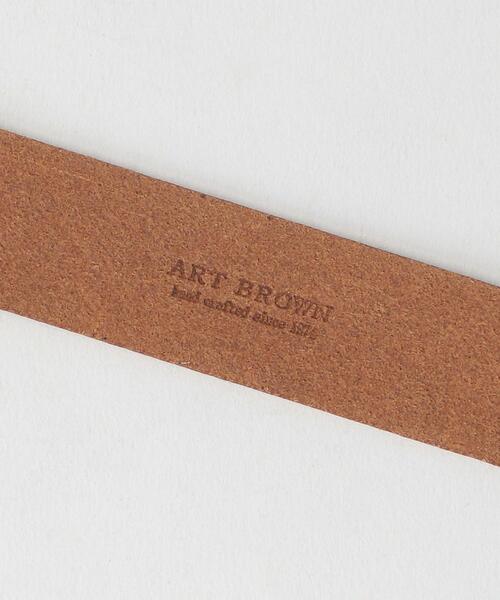 ART BROWN(アートブラウン)の「<ART BROWN>レザーベルト(ベルト・レディース・ブラック/ブラウン・FREE)」の6枚目の写真