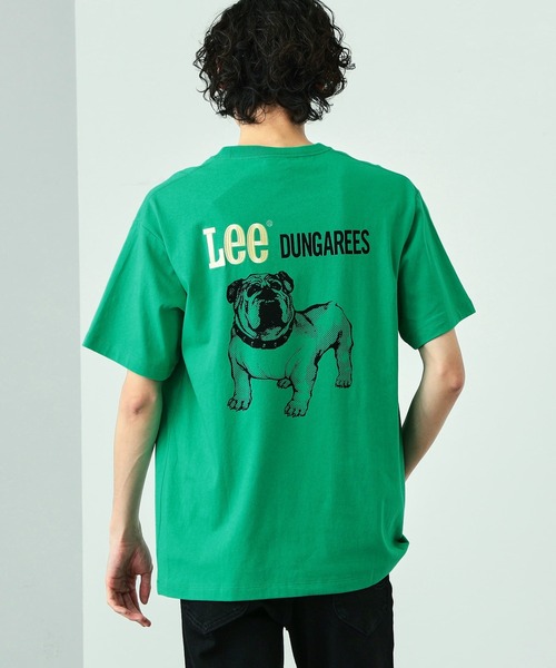 10%OFF 2025年春夏 セール Lee リー バックプリント 半袖Tシャツ ブルドッグフラッシャー メンズ レディース ユニセックス 半T  送料無料 LT3203 SALE | REX ONE レックスワン Lee リー バーガンディ フードTシャツ