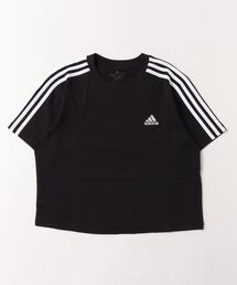 アディダス adidas エッセンシャルズ スリーストライプス シングル ジャージー クロップトップ