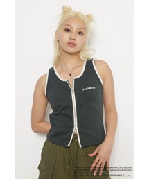 PLAYBOY | PLAYBOY×LAGUA ZIP TANK(タンクトップ)