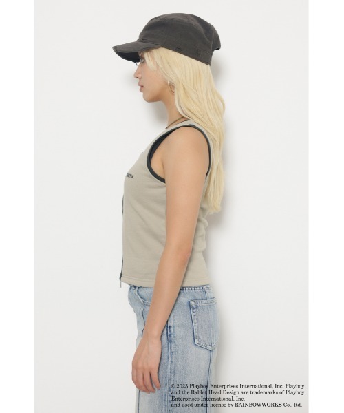 PLAYBOY×LAGUA ZIP TANK（タンクトップ）｜PLAYBOY