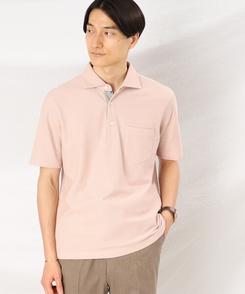 タケオキクチ　【抗菌防臭】ハニカムメランジ ポロシャツ TAKEO KIKUCHI（タケオキクチ）の「◇【抗菌防臭】ハニカム