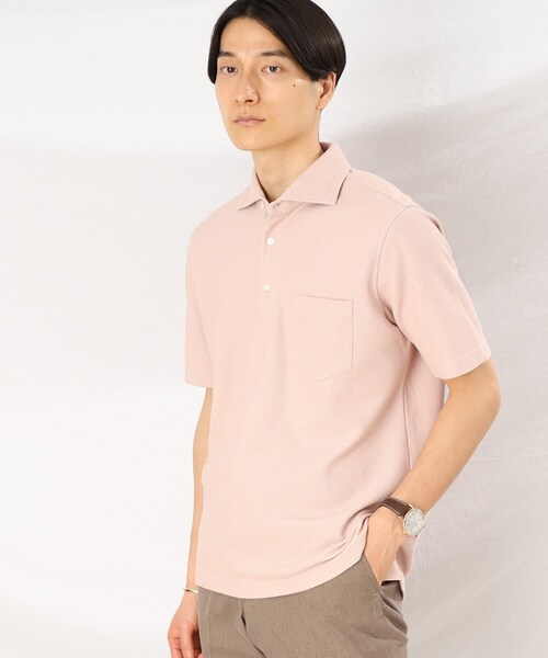 タケオキクチ　【抗菌防臭】ハニカムメランジ ポロシャツ TAKEO KIKUCHI ポロシャツ 「抗菌防臭／9色5サイズ展開