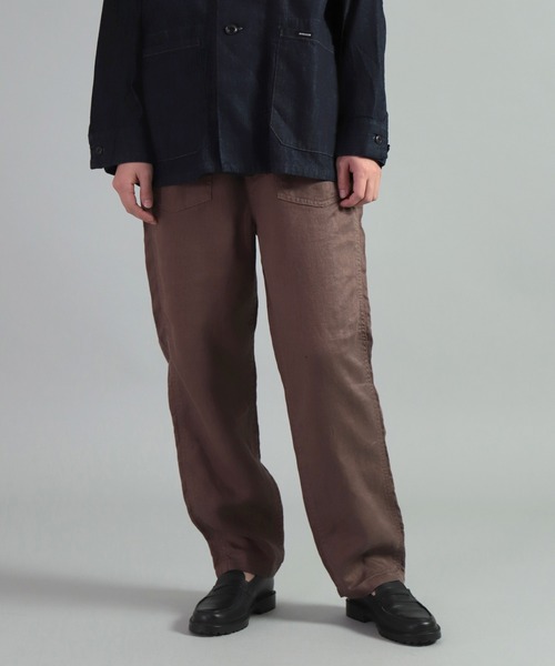 OMNIGOD（オムニゴッド）の「[OMNIGOD womens / オムニゴッド]　リネンツイル PWイージーパンツ（その他パンツ・レディース・ネイビー/ブラウン/グレー/ライトブラウン/ライトブルー/ブラック/グレイッシュベージュ・1/0）」の3枚目の写真